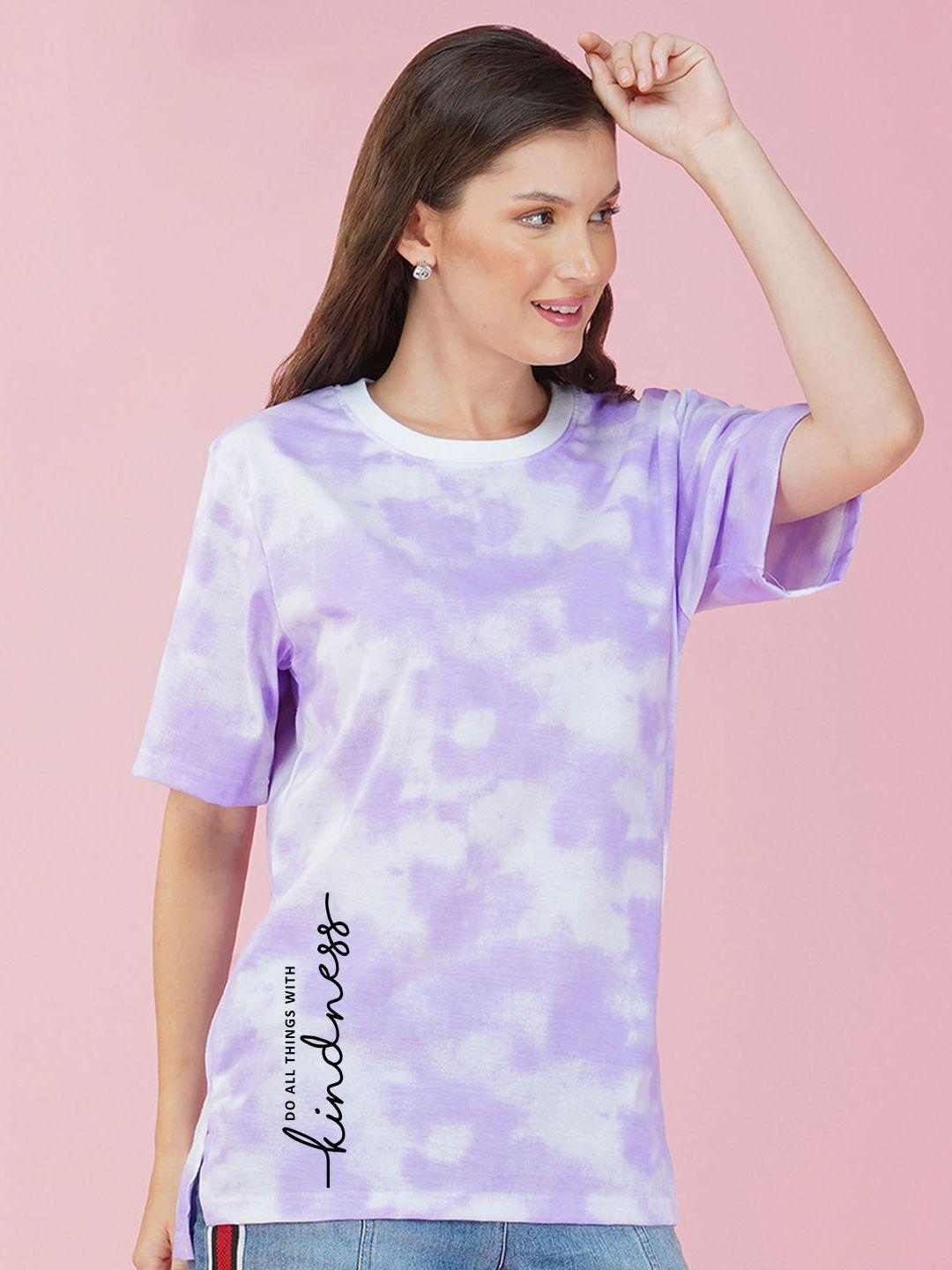 nusyl tie dye longline oversized t-shirt