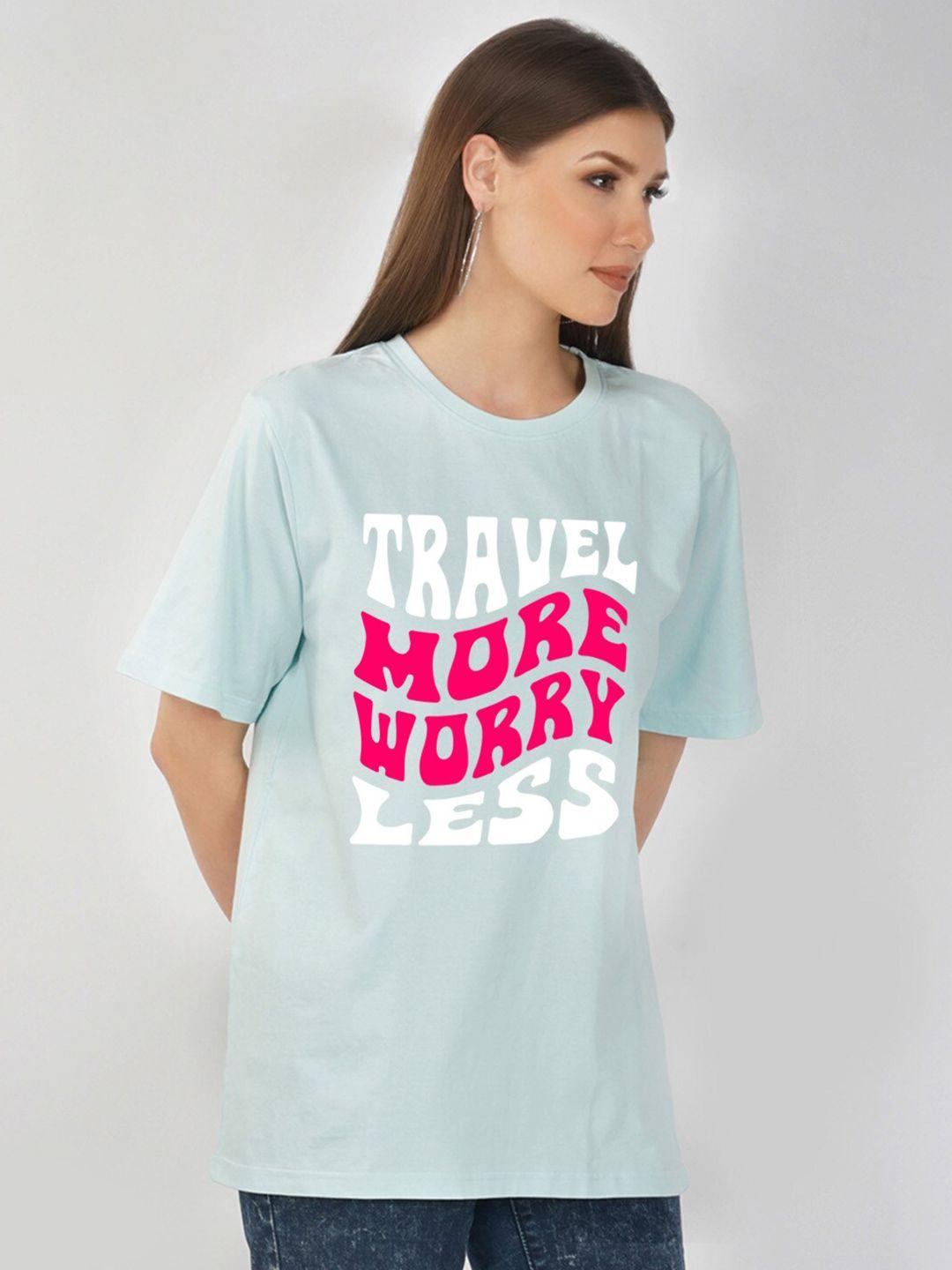 nusyl typography oversized cotton t-shirt