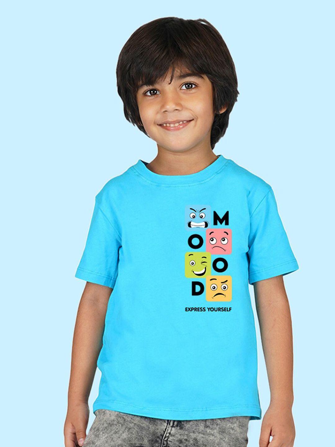 nusyl boys graphic printed drop-shoulder sleeves cotton t-shirt