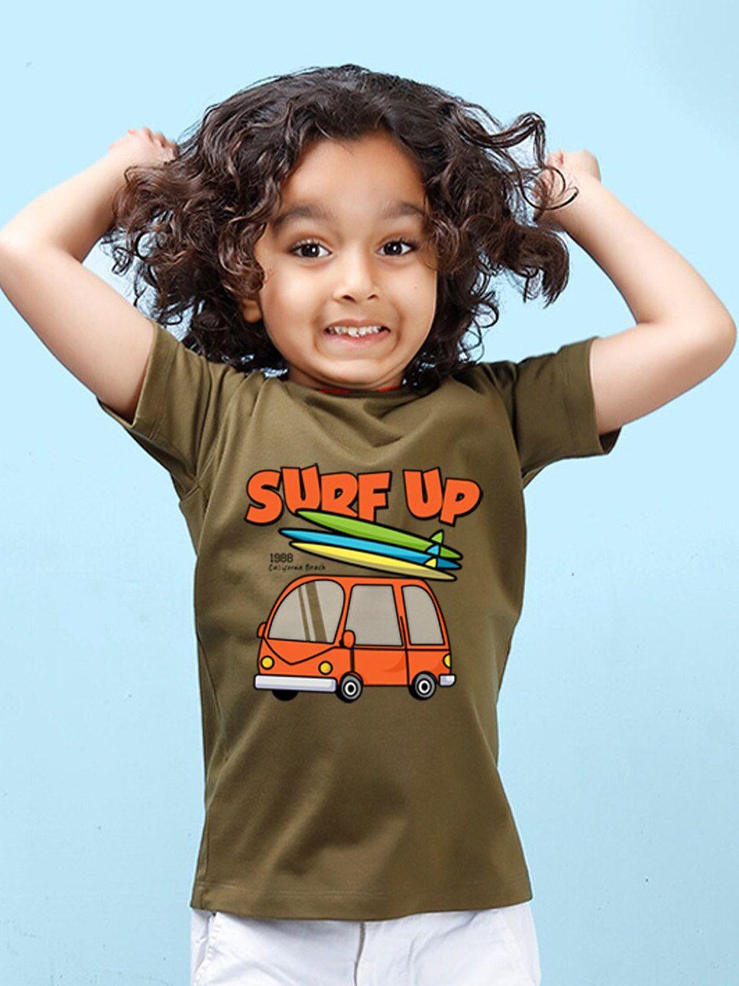 nusyl boys graphic printed round neck t-shirt