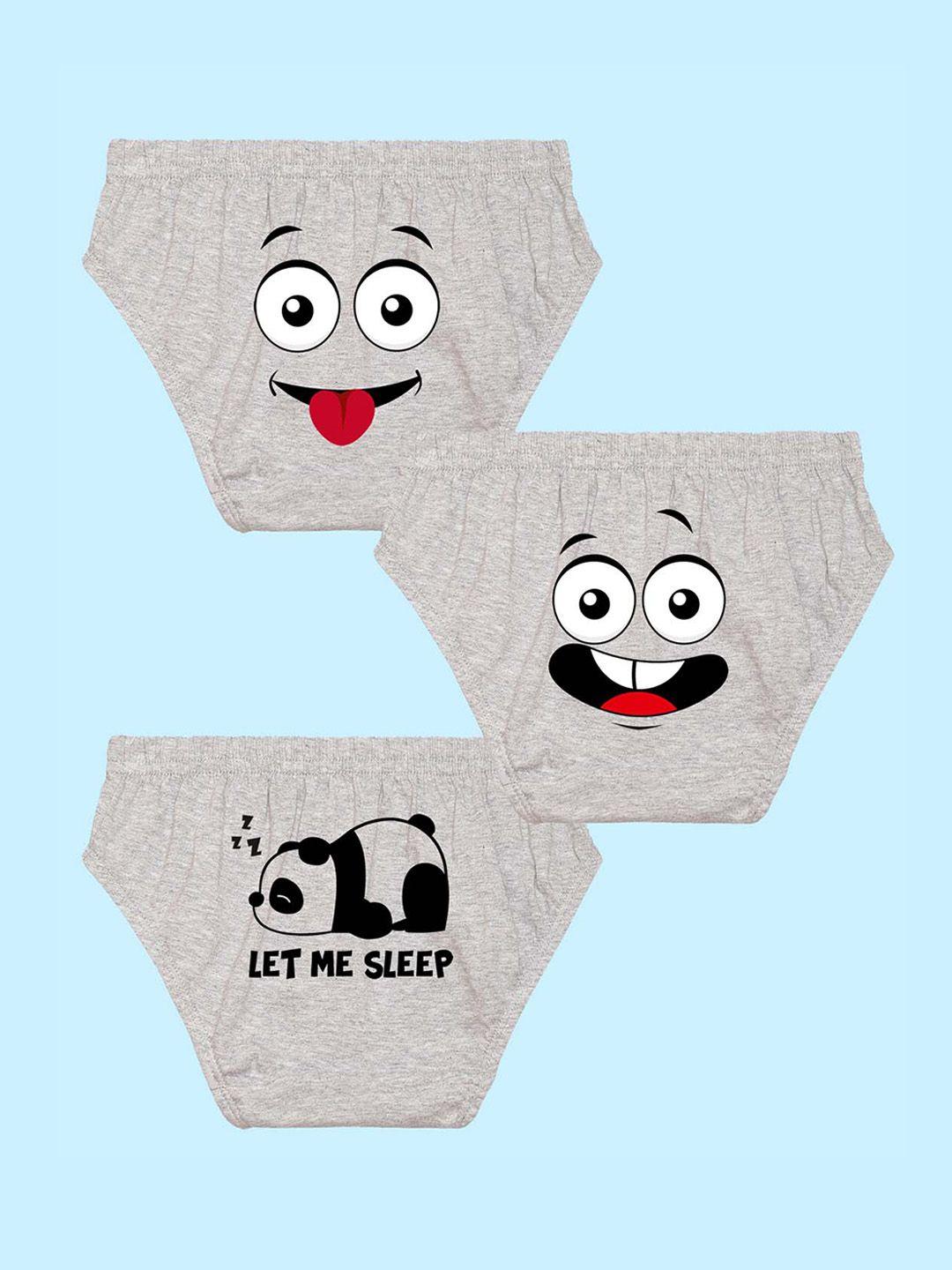 nusyl boys pack of 3 assorted printed pure cotton basic briefs nubcbrfpo3.0109