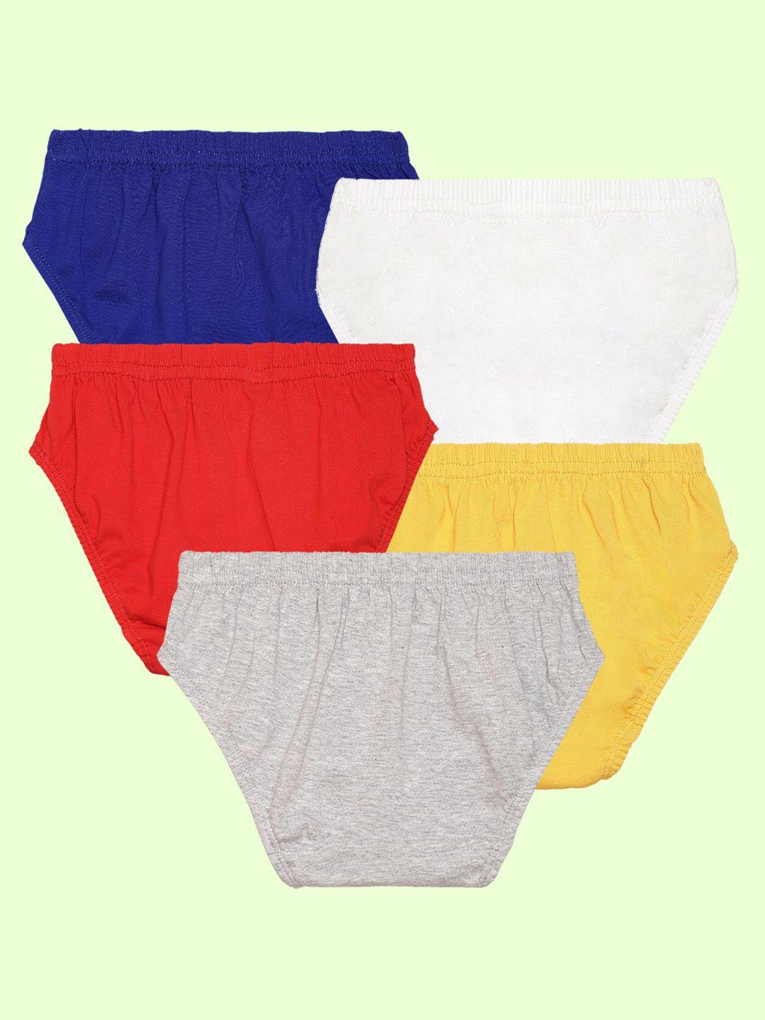 nusyl boys pack of 5 pure cotton basic briefs