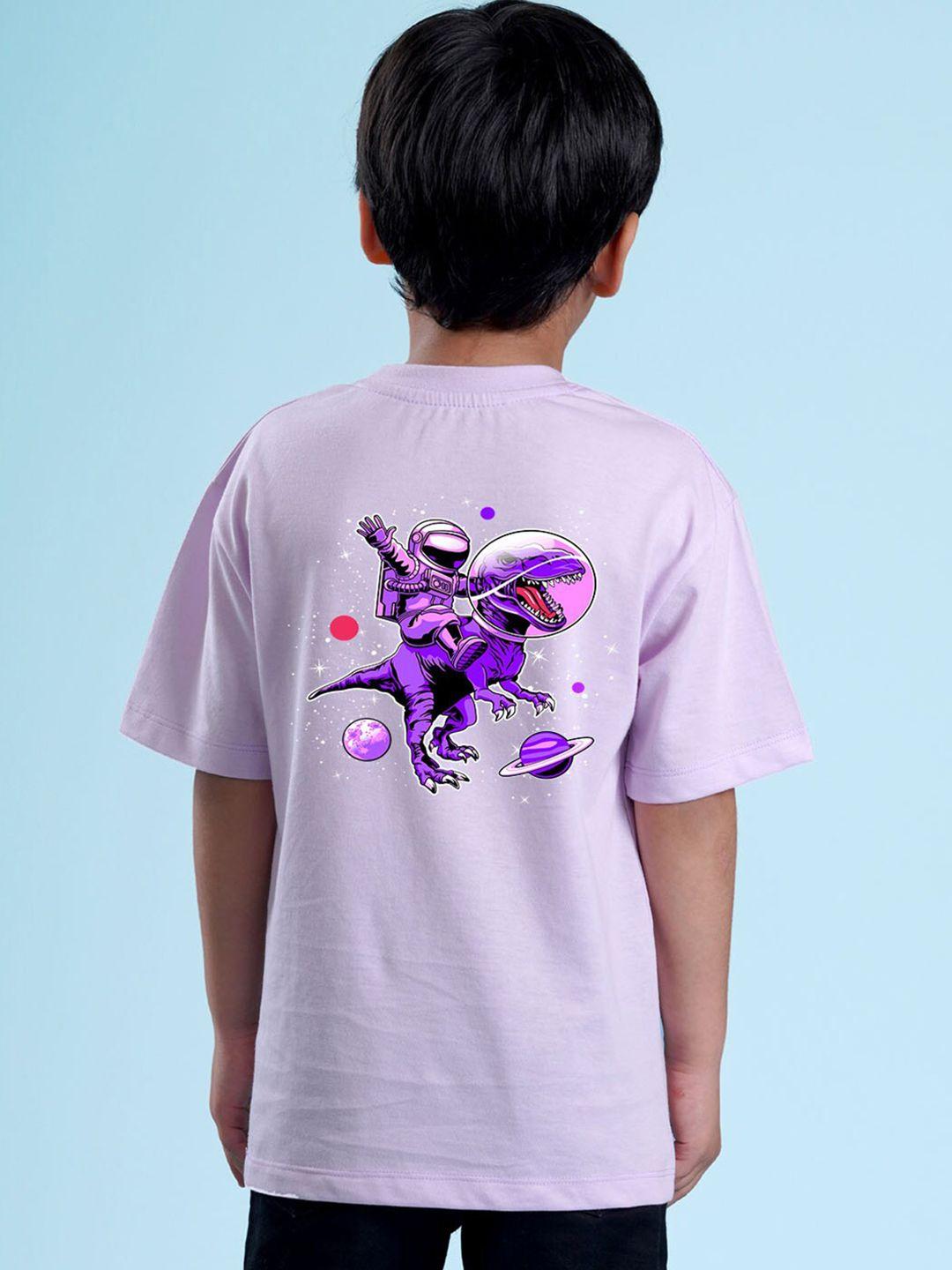 nusyl boys purple raw edge t-shirt
