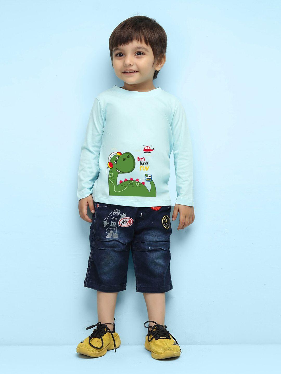 nusyl infants graphic printed pure cotton t-shirt
