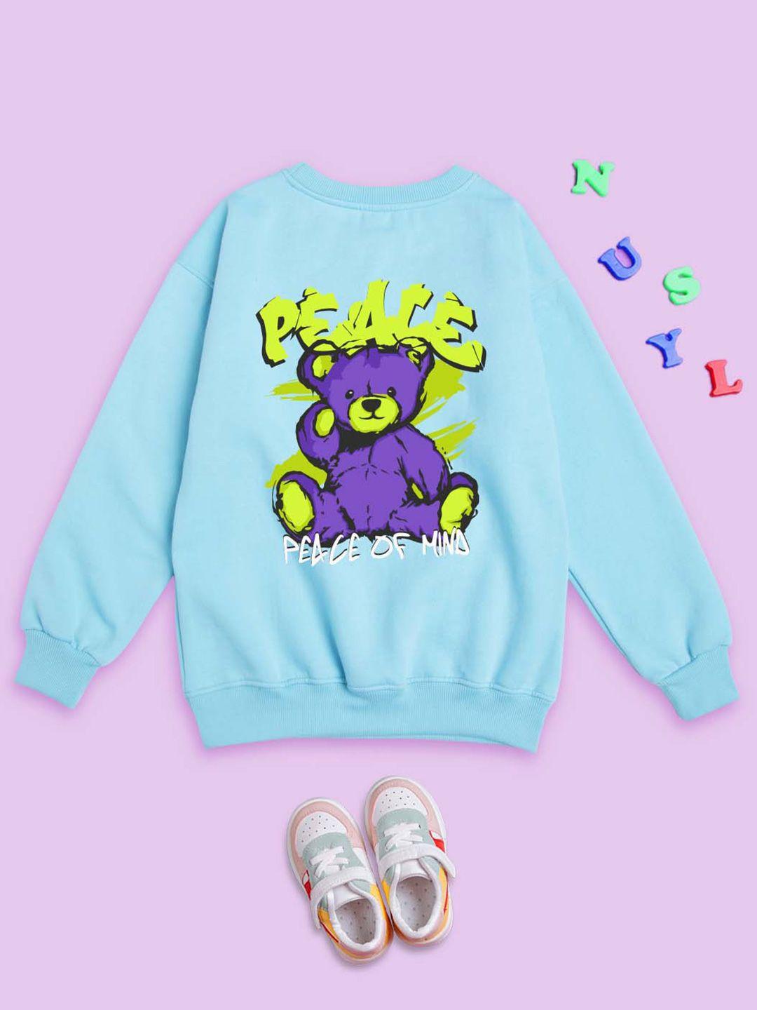 nusyl kids graphic printed sweatshirt