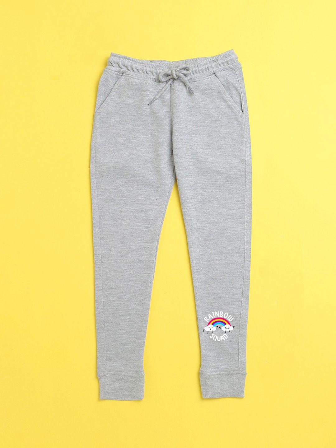 nusyl kids grey printed joggers