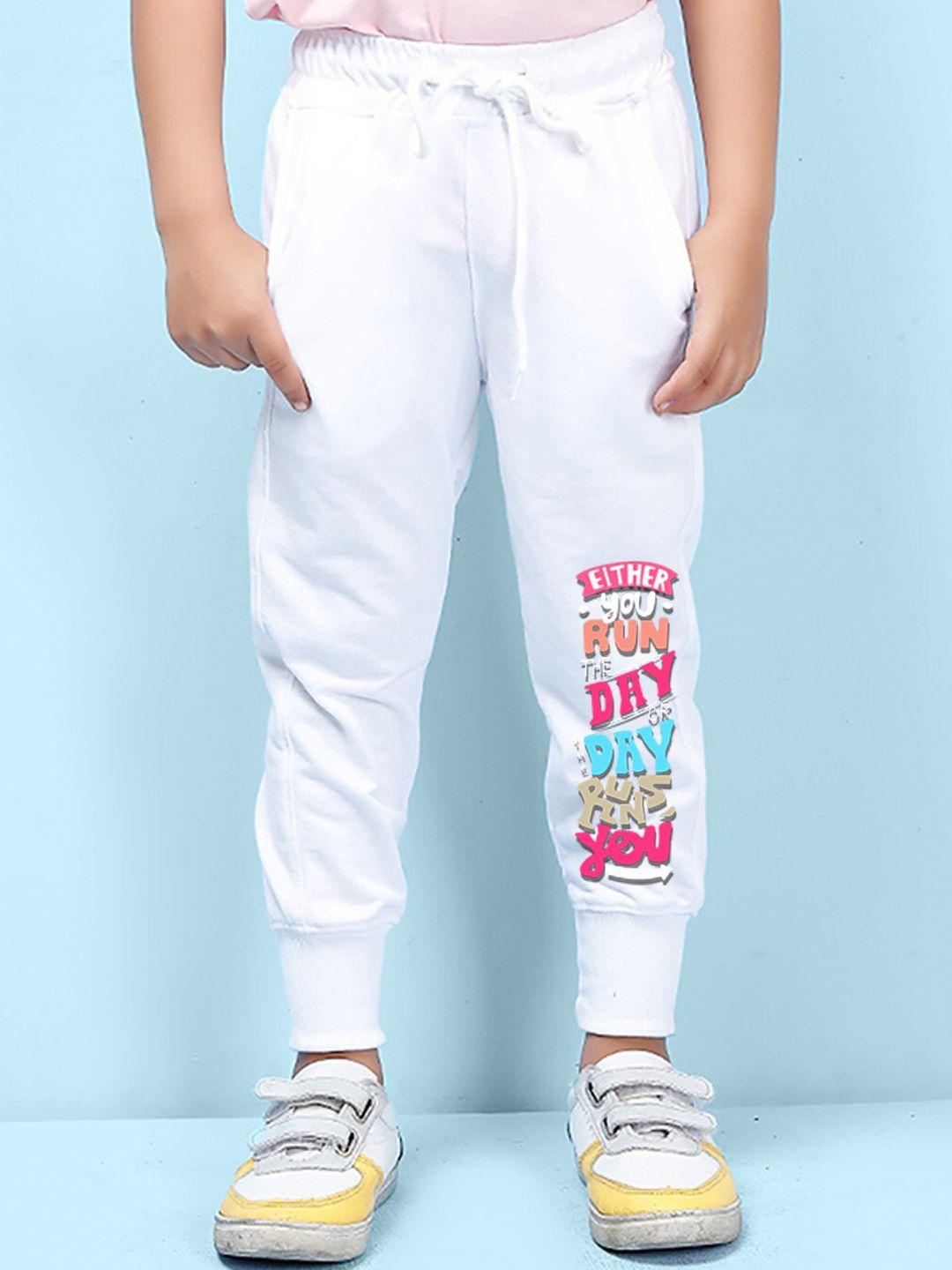 nusyl kids printed detail regular fit joggers