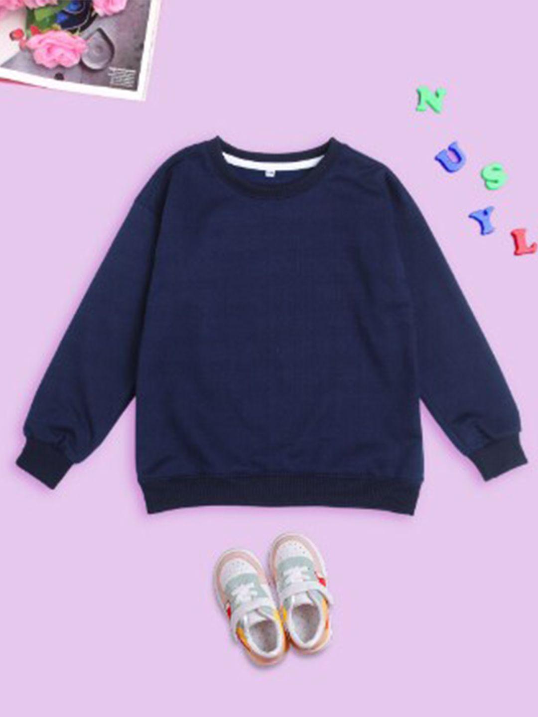 nusyl kids round neck oversized sweatshirt