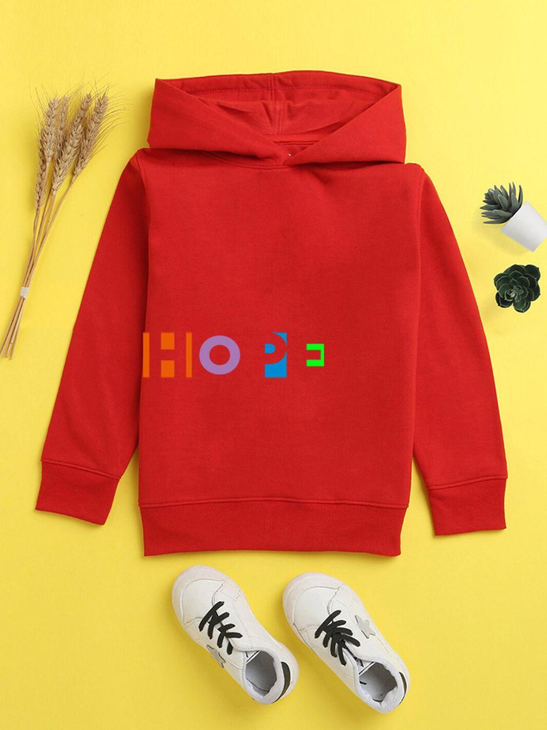 nusyl unisex kids printed hooded sweatshirt