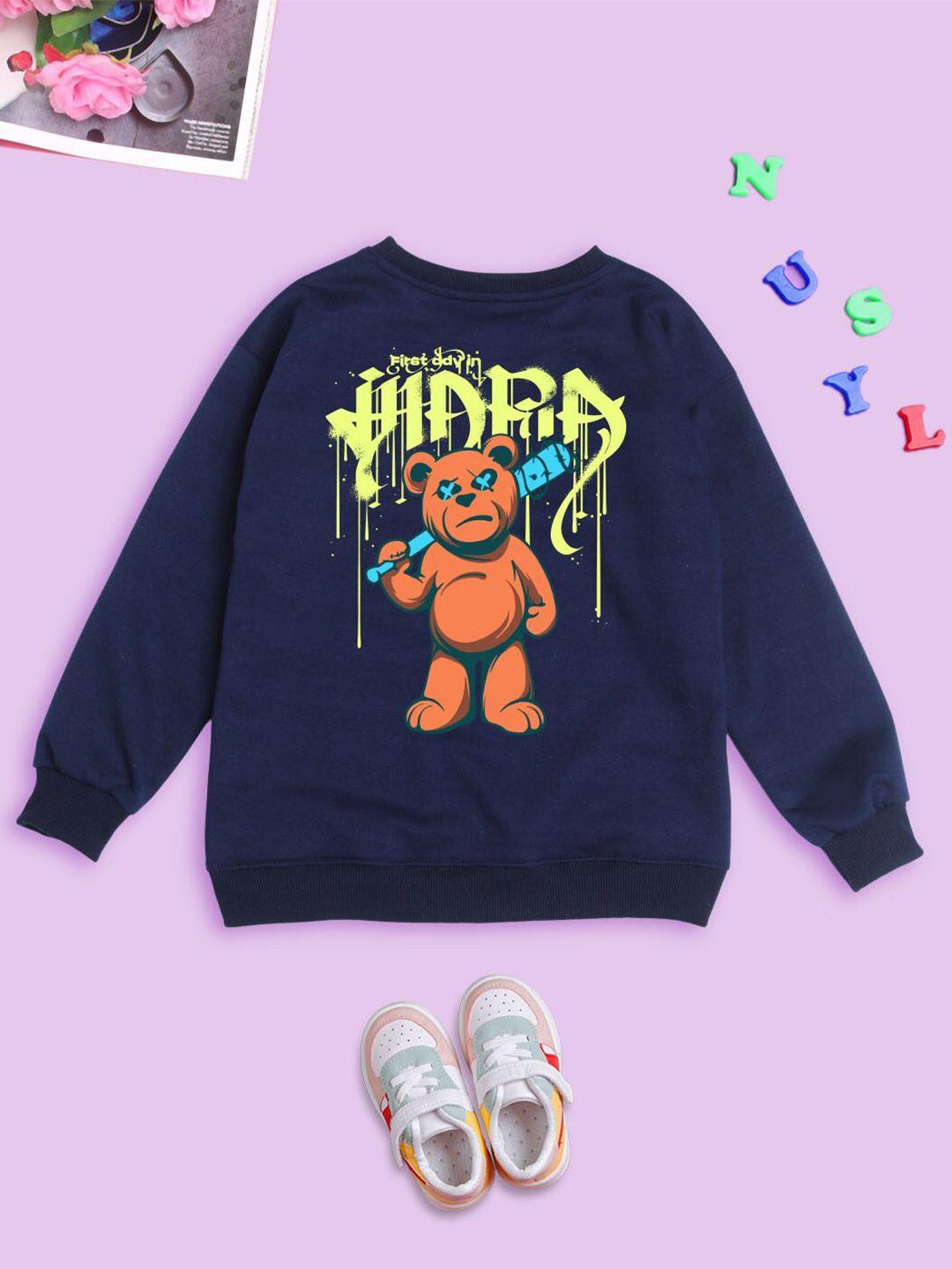 nusyl unisex kids printed sweatshirt