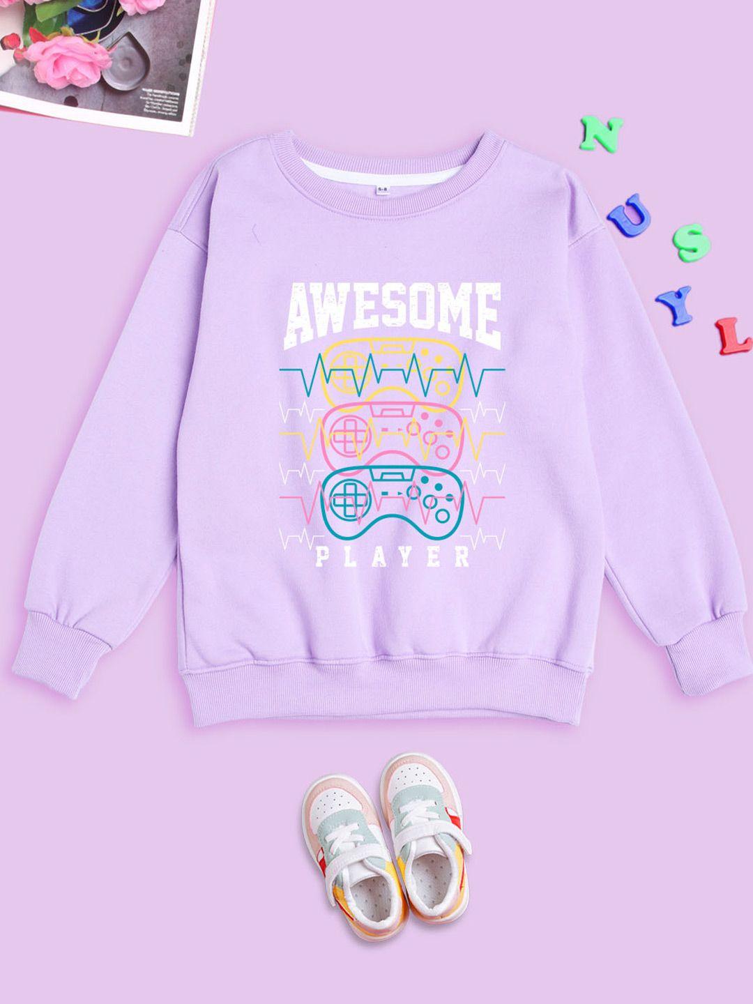 nusyl unisex kids printed sweatshirt