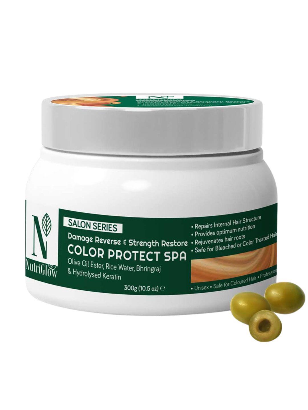 nutri glow color protect spa for color damage reverse & strength restore - 300gm