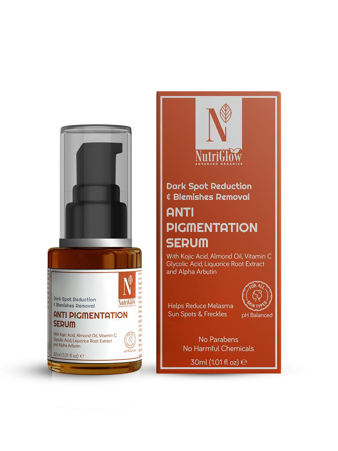 nutriglow advanced organics anti-pigmentation serum with liquorice extract & vit c-30ml