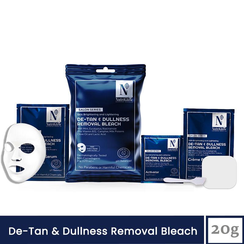 nutriglow advanced organics de-tan & dullness removal bleach