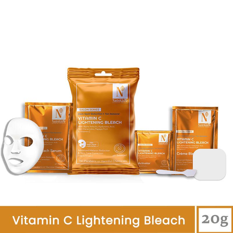 nutriglow advanced organics vitamin c lightening bleach