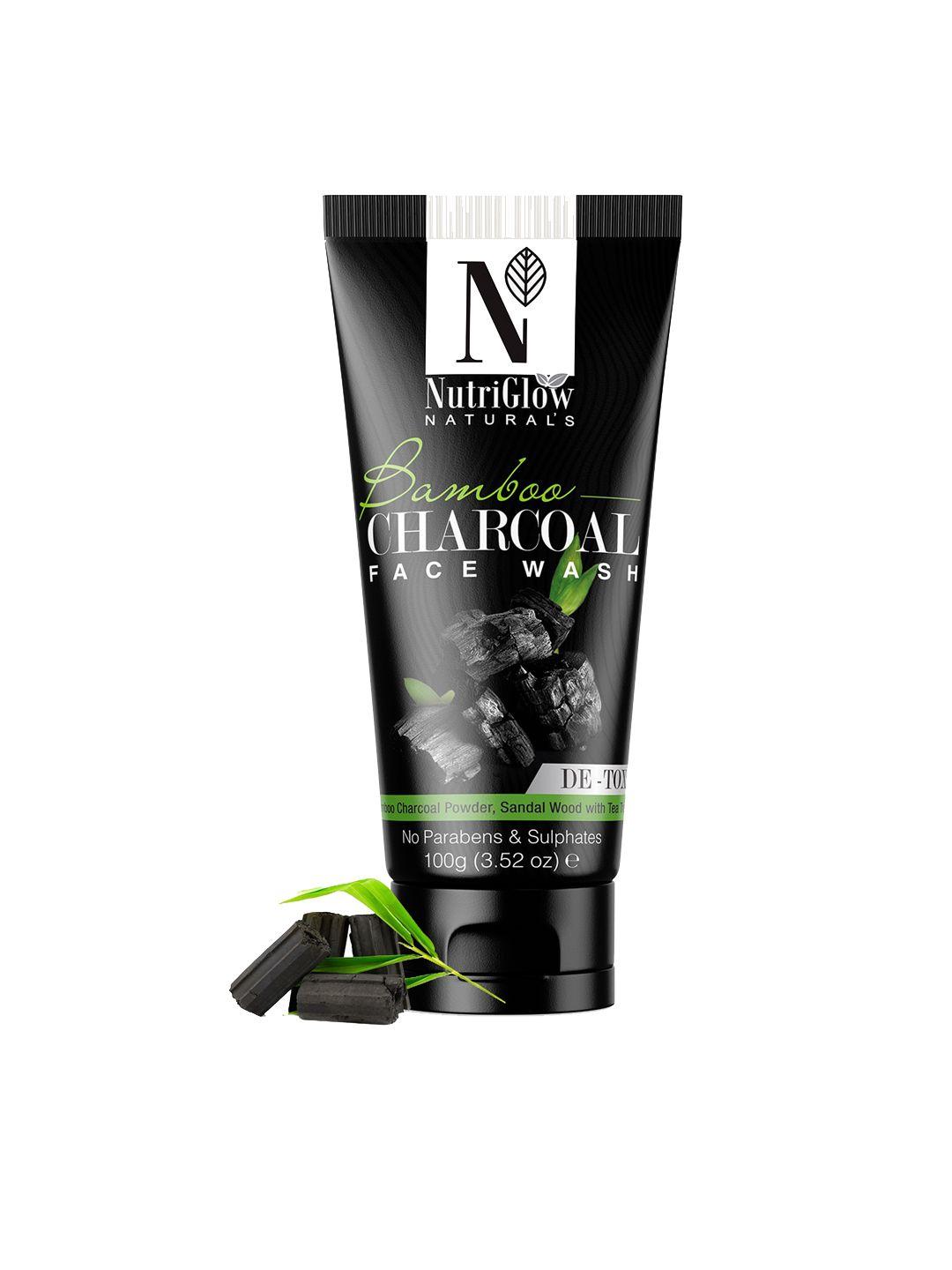 nutriglow bamboo charcoal face wash 100g