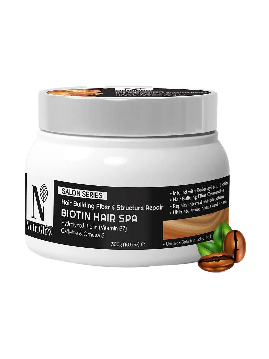 nutriglow biotin hair spa with vitamin b7 for structure repair - 300gm