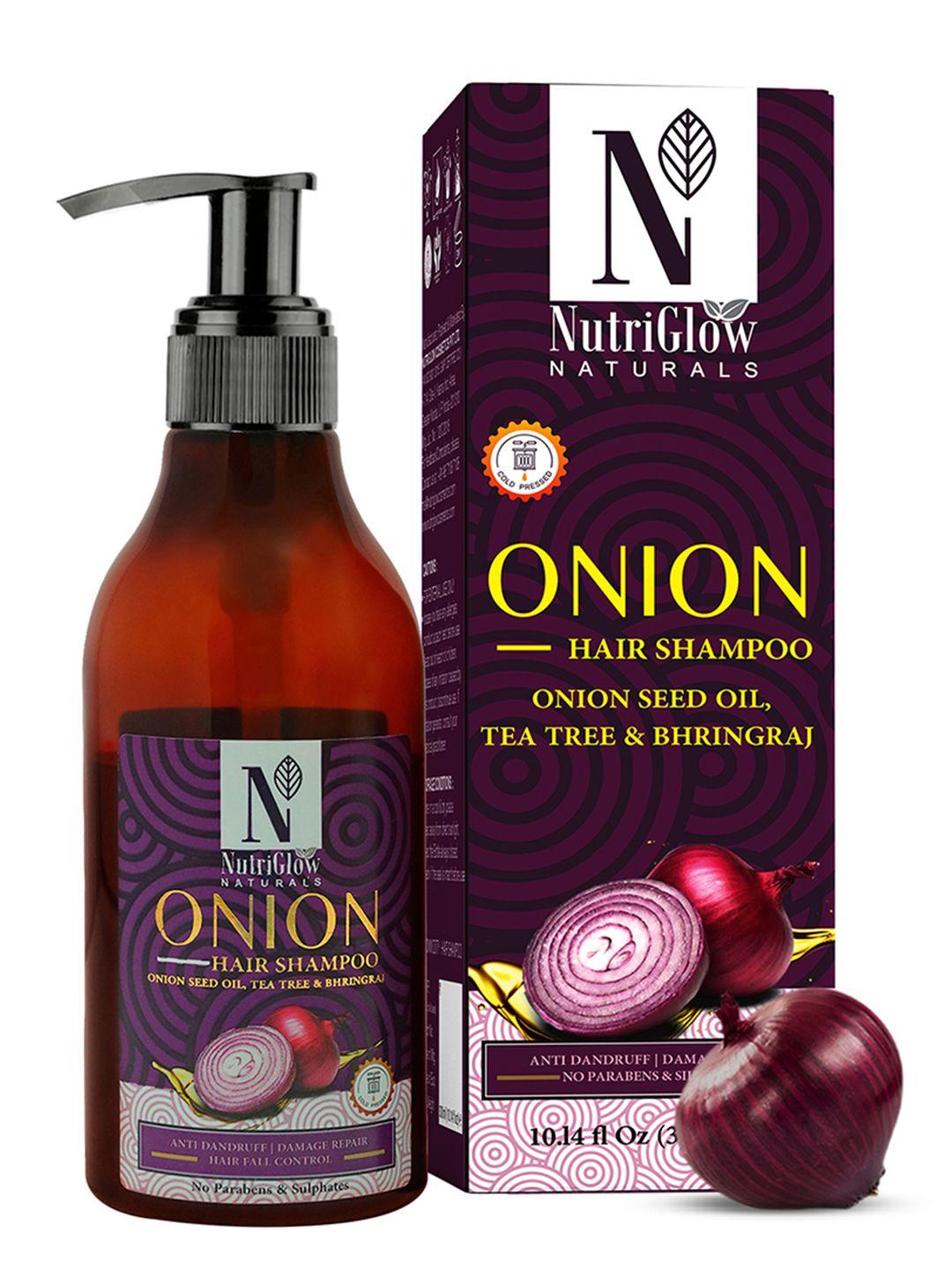 nutriglow naturals onion anti dandruff shampoo 300 ml