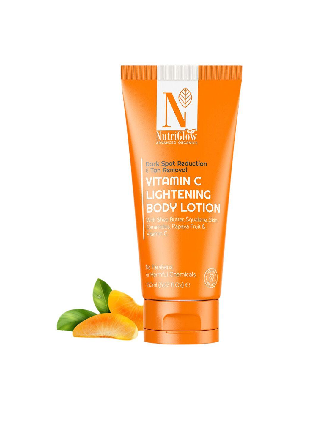 nutriglow advanced organics deep moisturising vitamin c lightening body lotion - 150 ml
