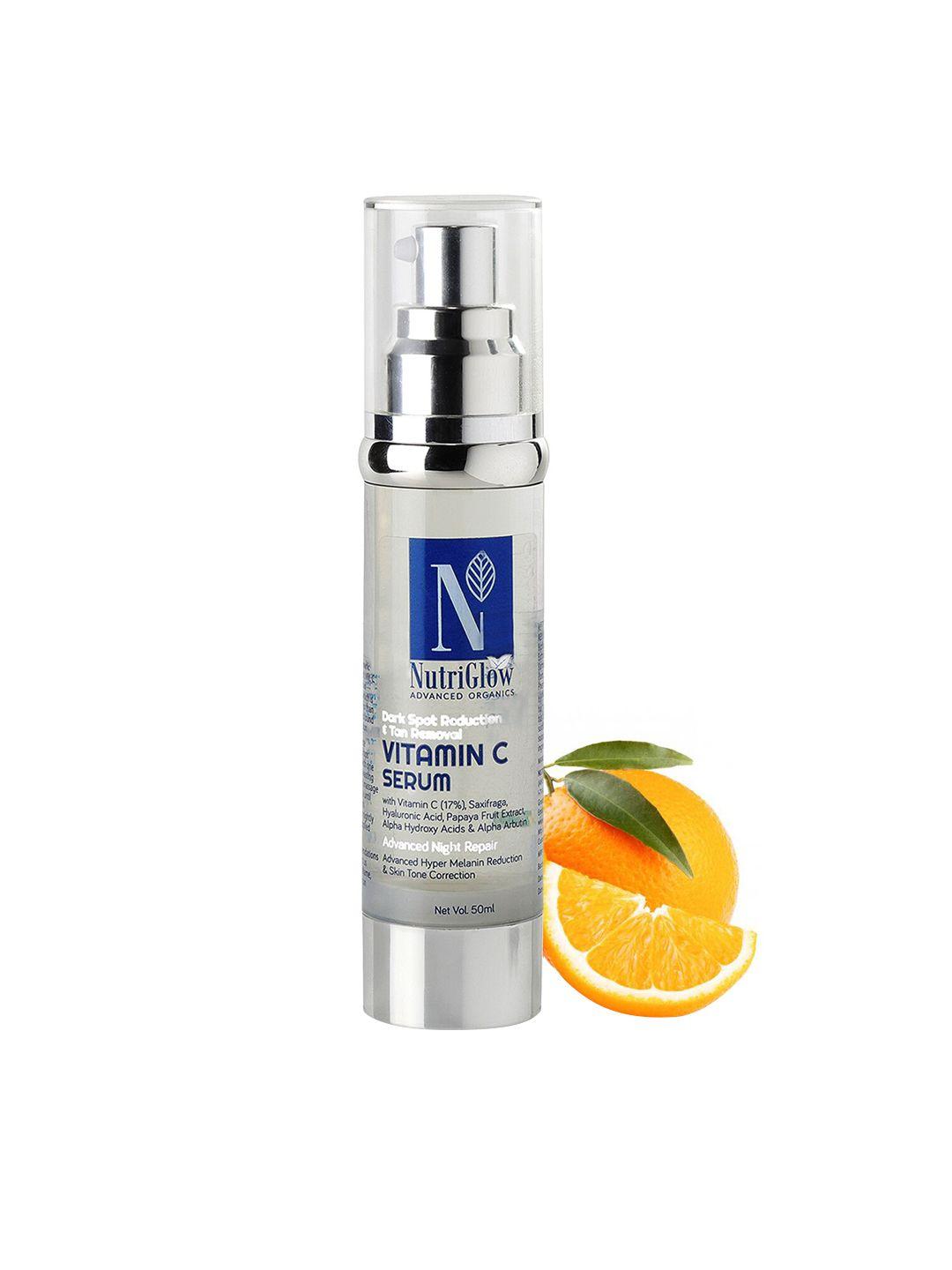 nutriglow advanced organics vitamin c serum for dark spots & tan removal - 50ml