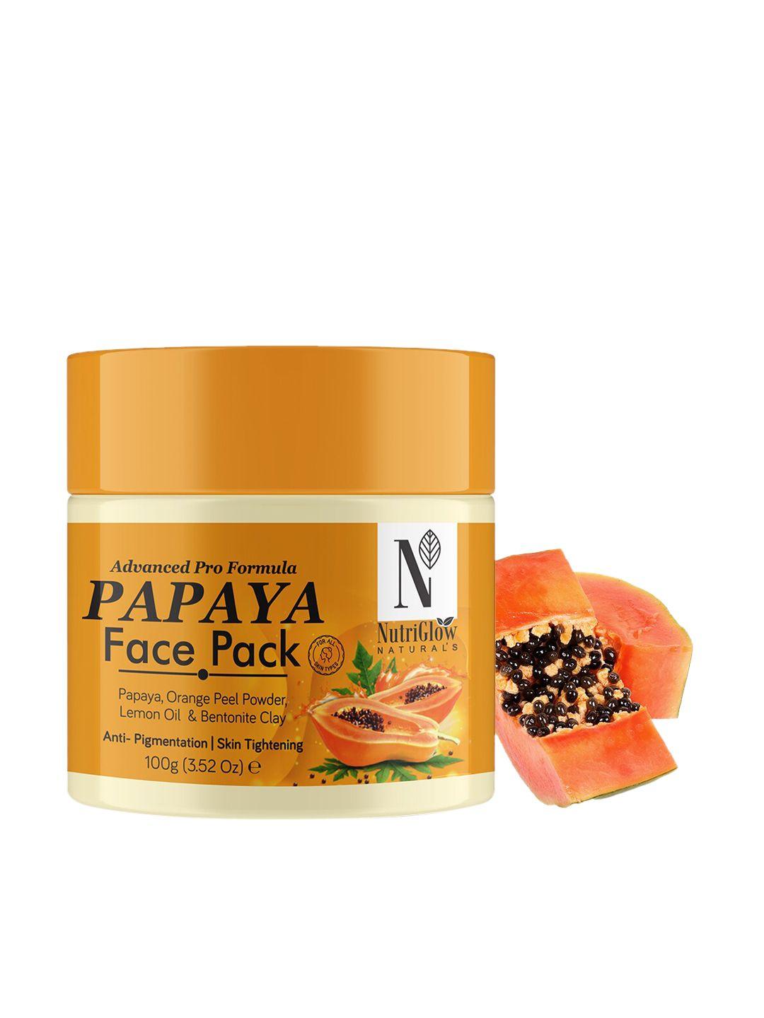 nutriglow naturals advanced pro formula papaya face pack - 100gm