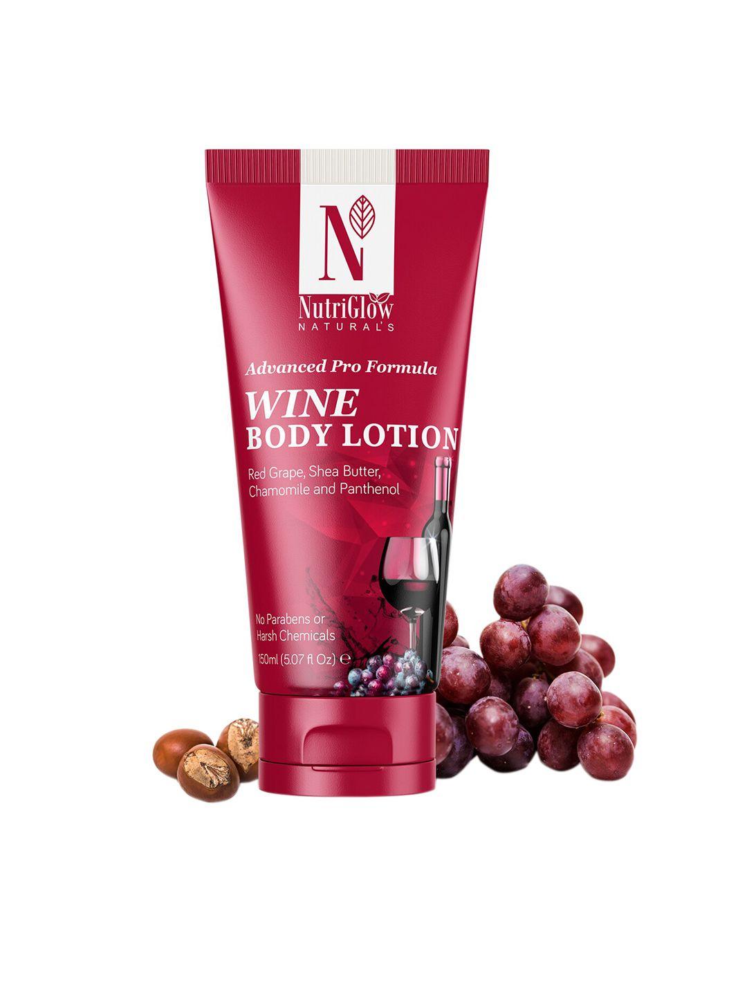 nutriglow naturals wine body lotion for deep nourishment-dry & sensitive skin 100g