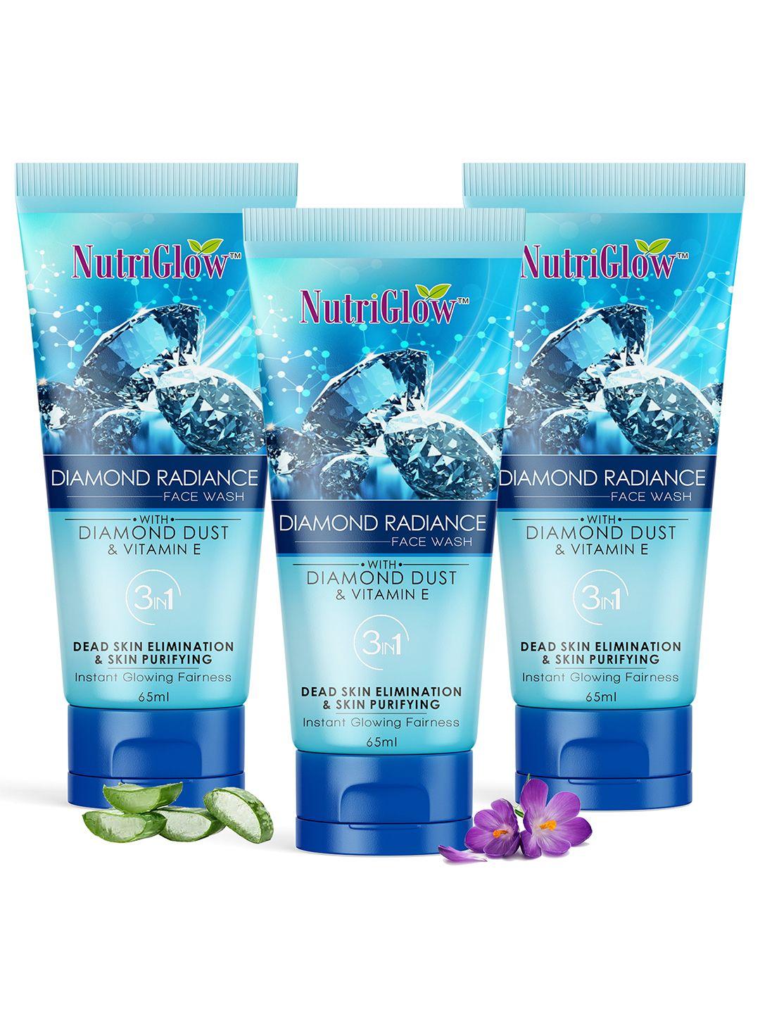 nutriglow set of 3 diamond radiance sustainable sustainable face wash