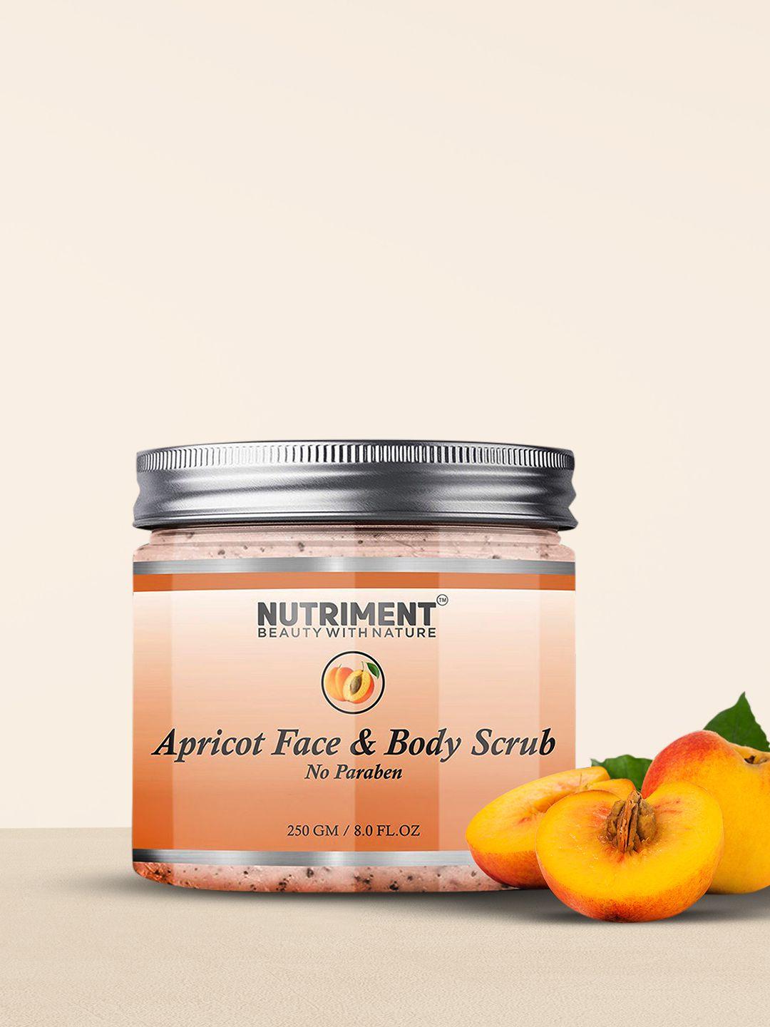 nutriment apricot face & body scrub - 250 g