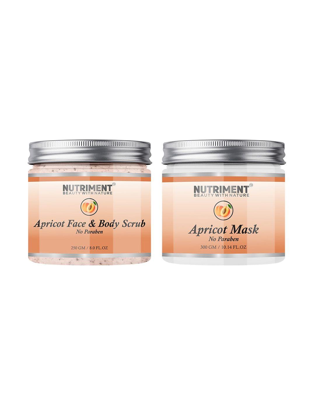 nutriment apricot scrub 250gm & mask 300gm (combo of 2)