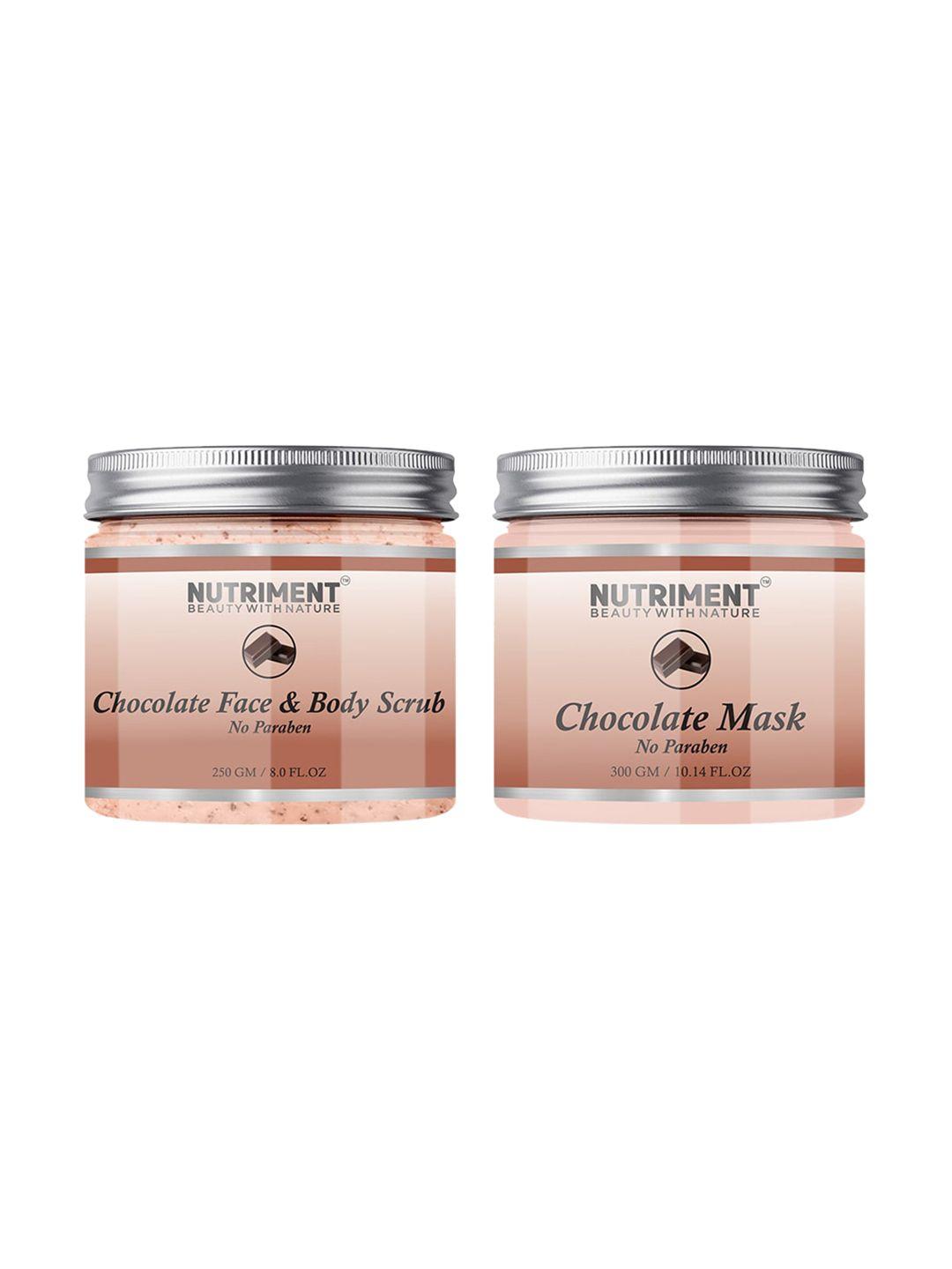 nutriment pack of 2 chocolate scrub & mask - 550 g