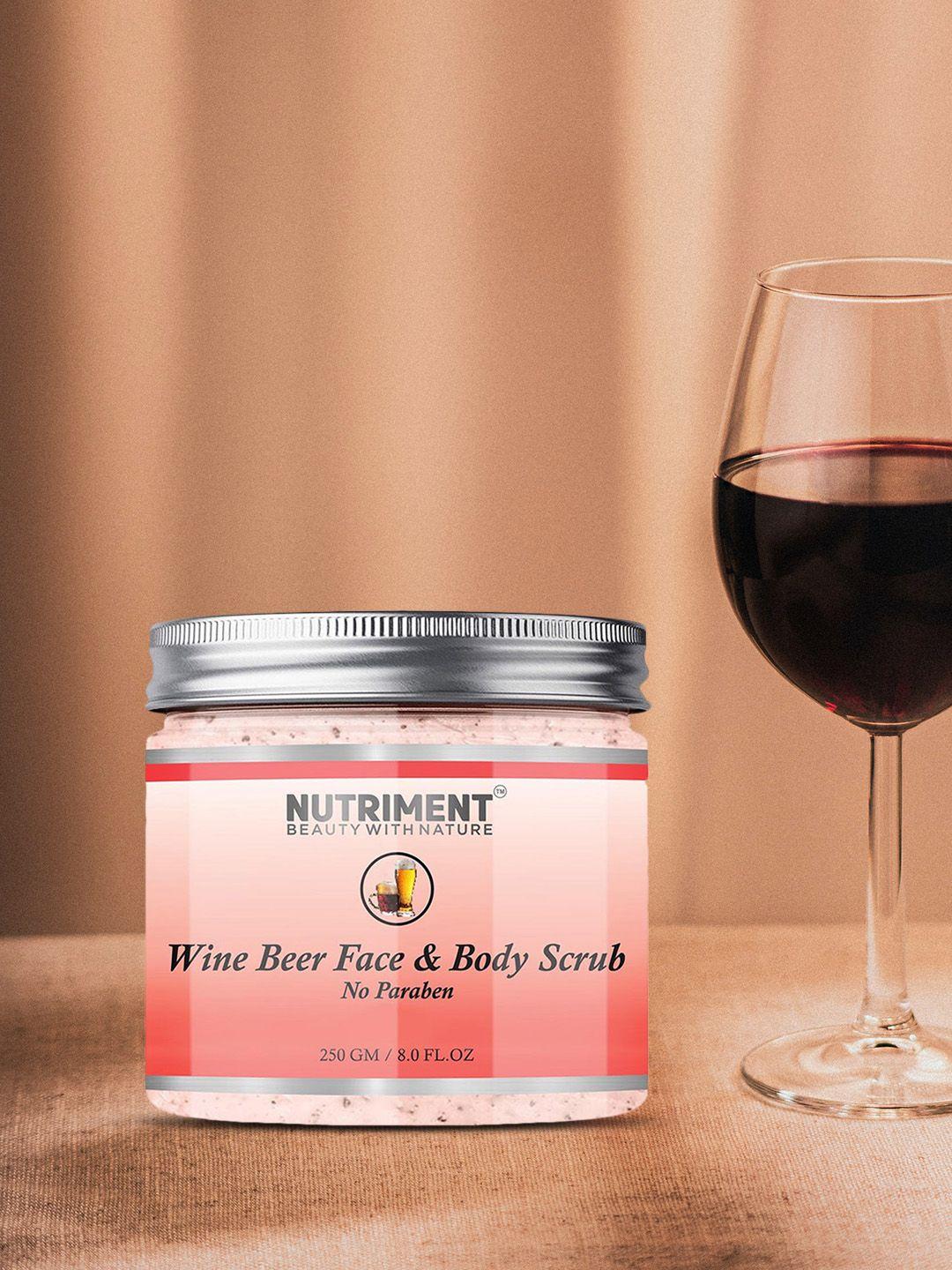 nutriment unisex wine and beer scrub 250 gm