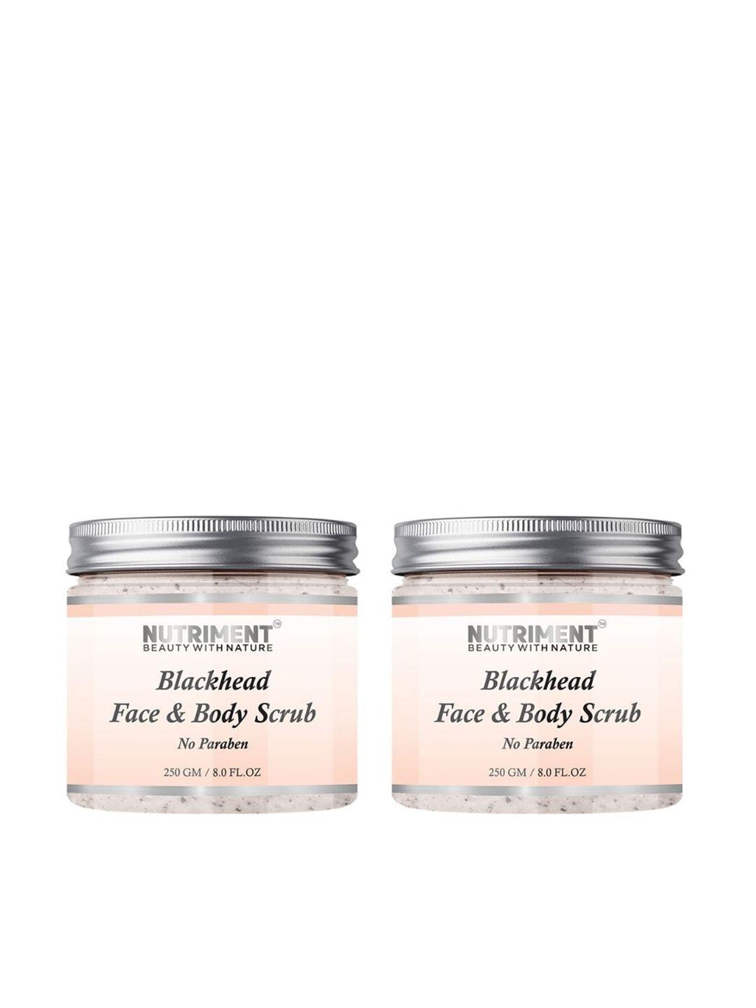 nutriment blackhead face and body scrub, 250gm (pack of 2)