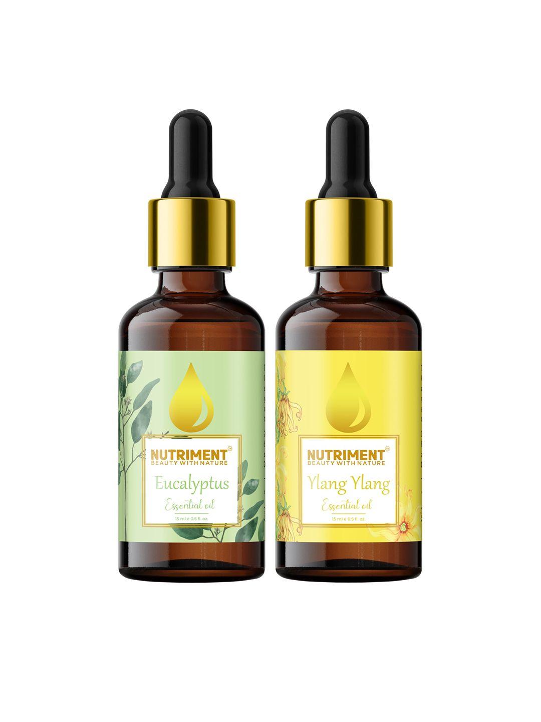nutriment combo of 2 ylang-ylang & eucalyptus essential oils - 15 ml each