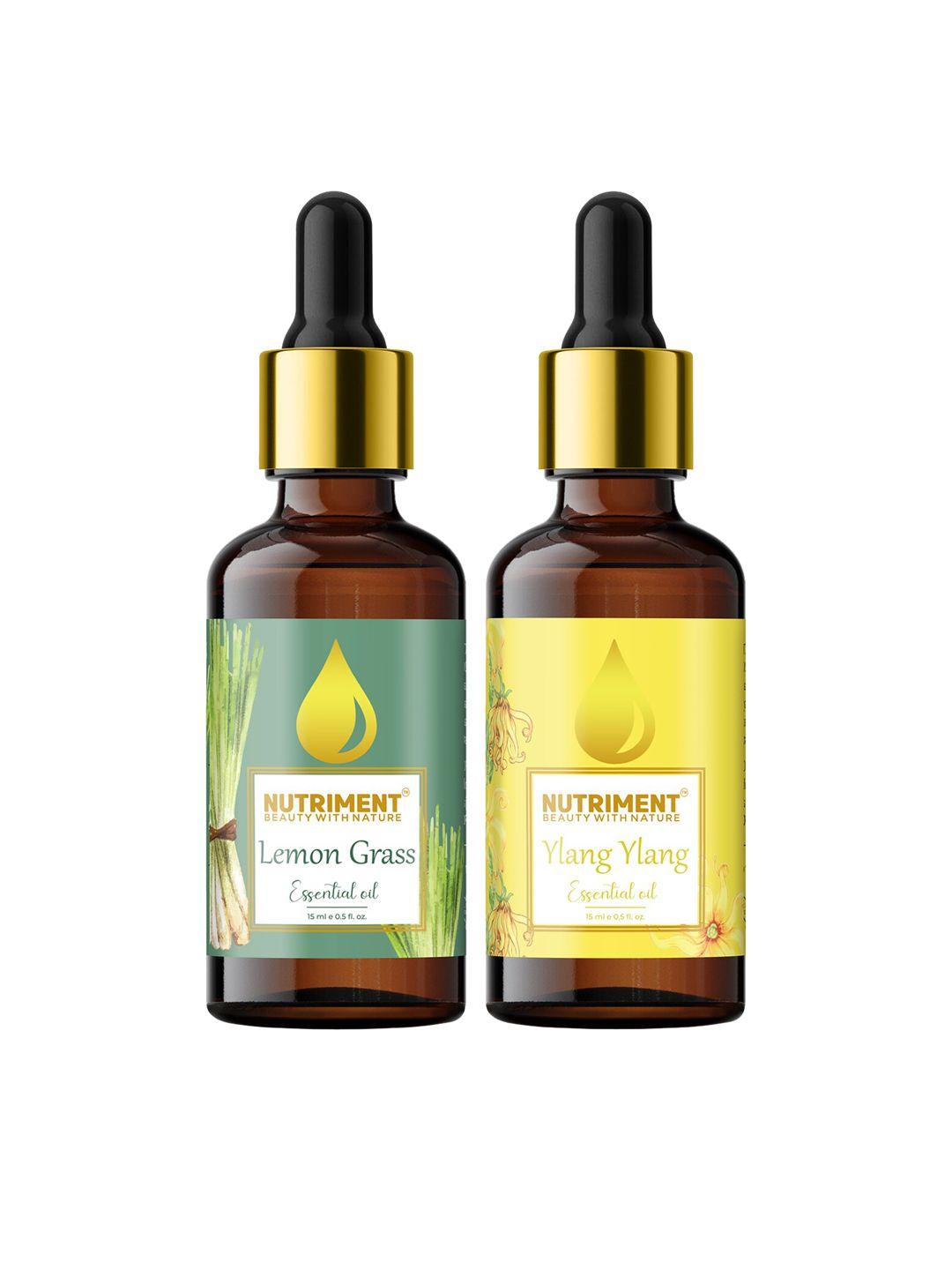 nutriment combo of ylang-ylang & lemon grass essential oils - 15ml each