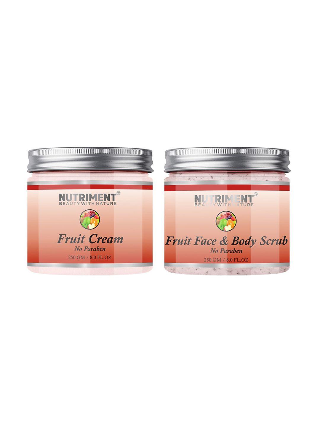 nutriment fruit scrub & cream 250gm (combo of 2)