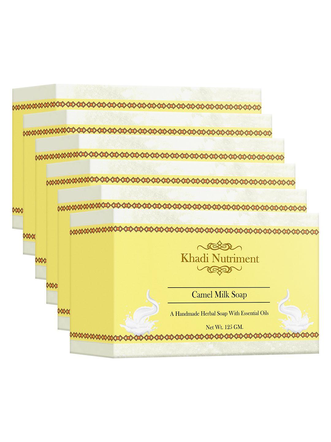 nutriment khadi set of 6 camel milk herbal soap 125 g each