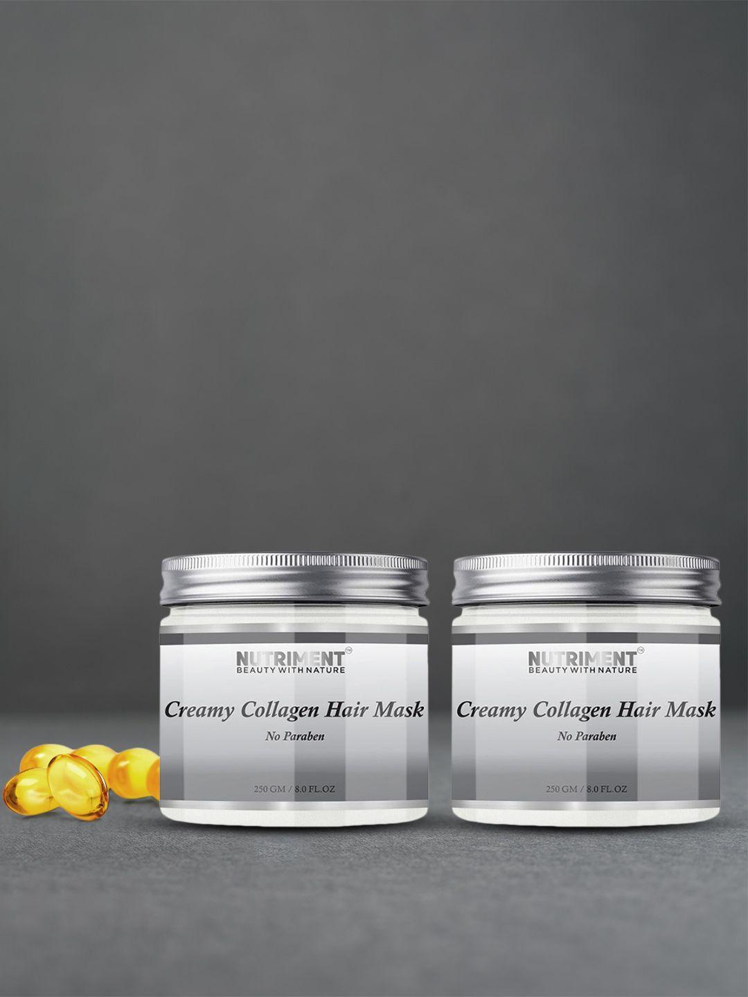 nutriment pack of 2 collegan creamy hair masks
