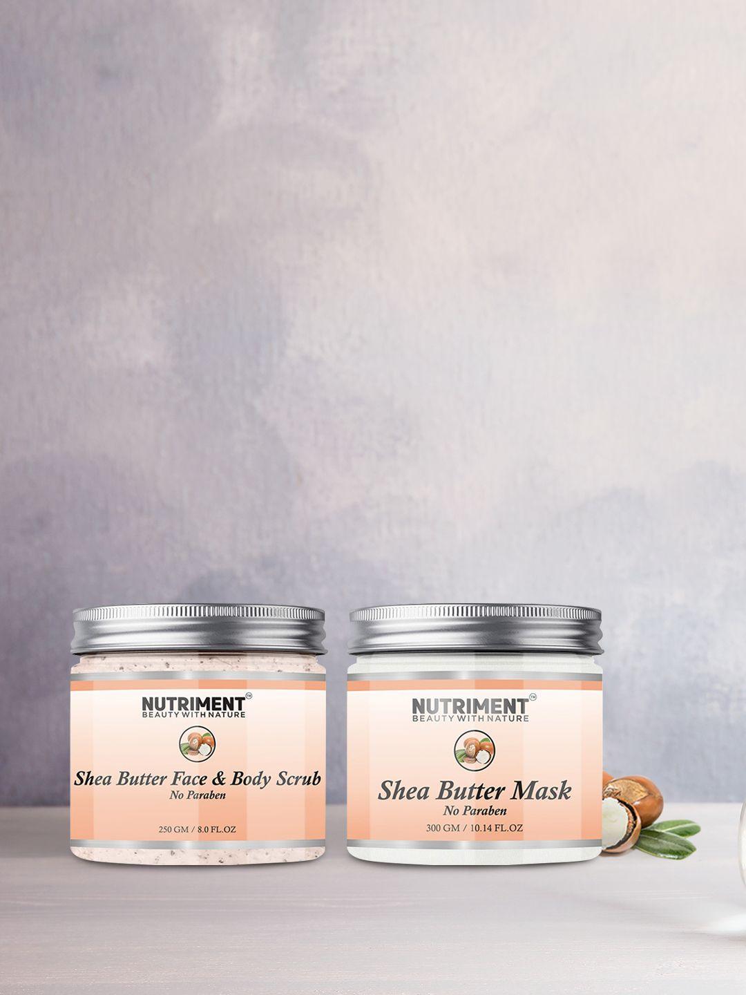 nutriment pack of 2 shea butter scrub & mask - 550 g