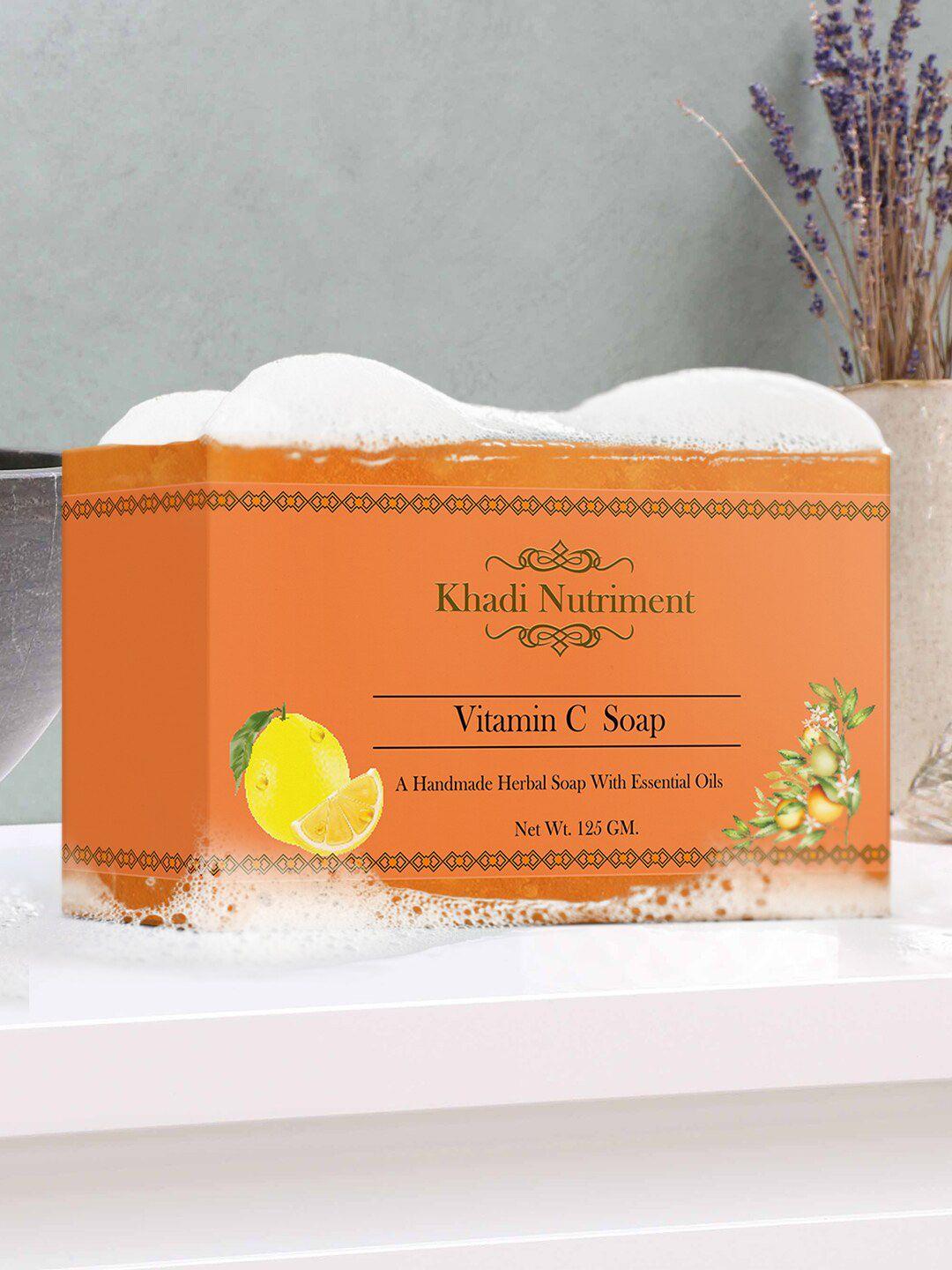 nutriment pack of 5 khadi nutriment vitamin c soap - 125 g each