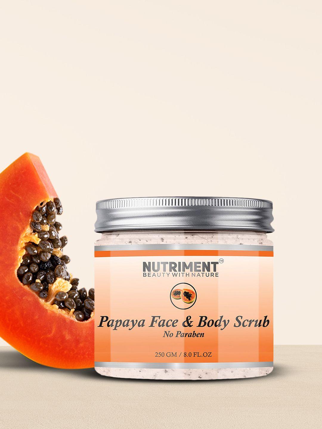 nutriment papaya face & body scrub - 250 g