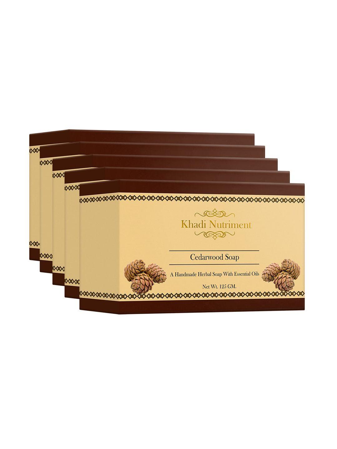 nutriment set of 5 khadi cedarwood soap 625 gm