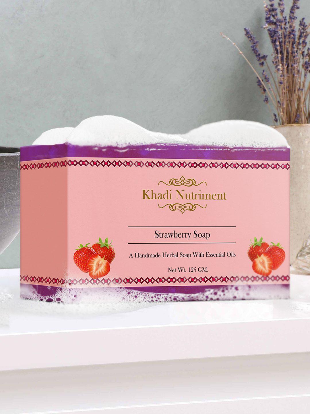 nutriment set of 5 purple strawberry soap 125 g