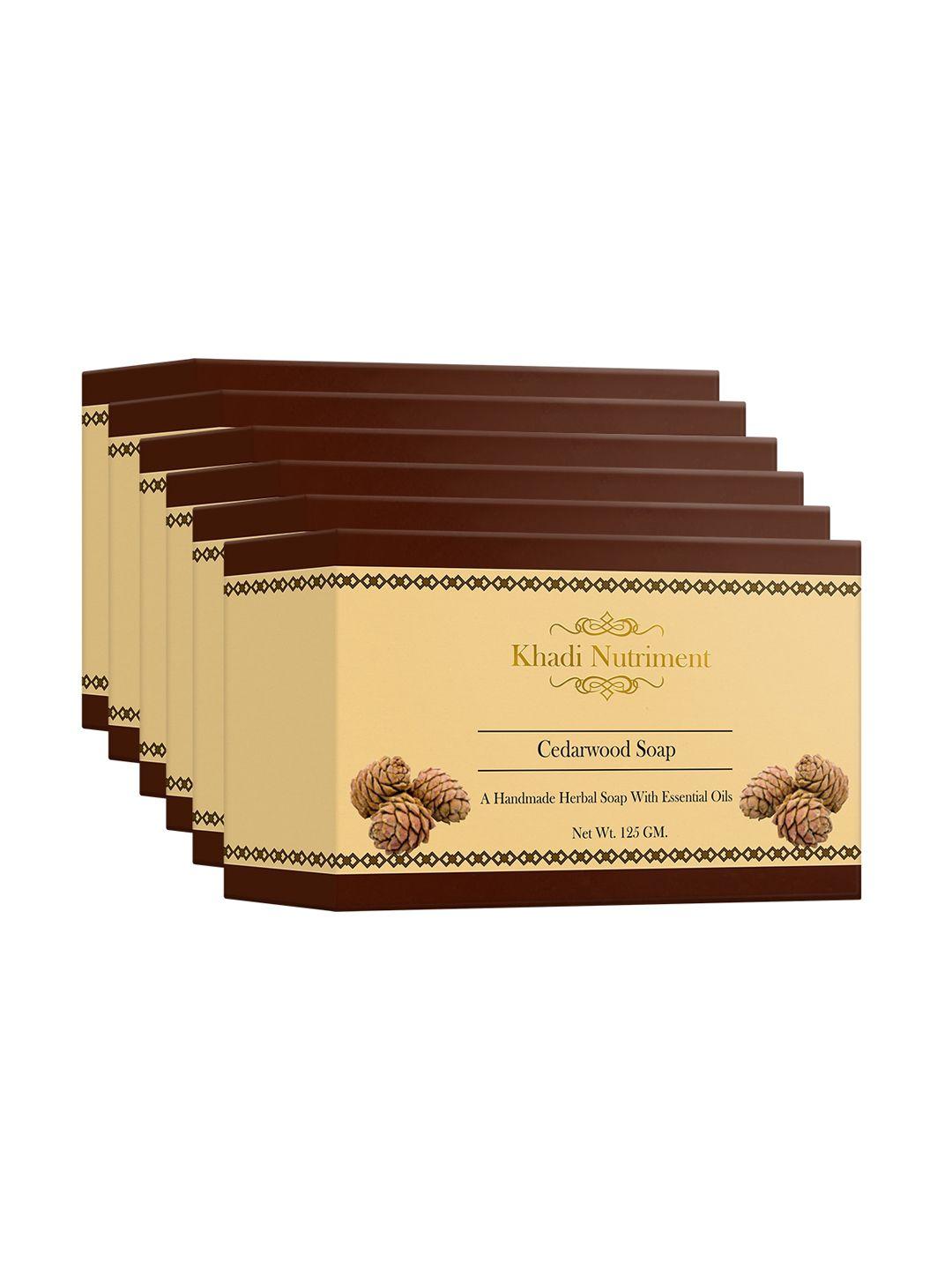 nutriment set of 6 cedarwood soap 750g