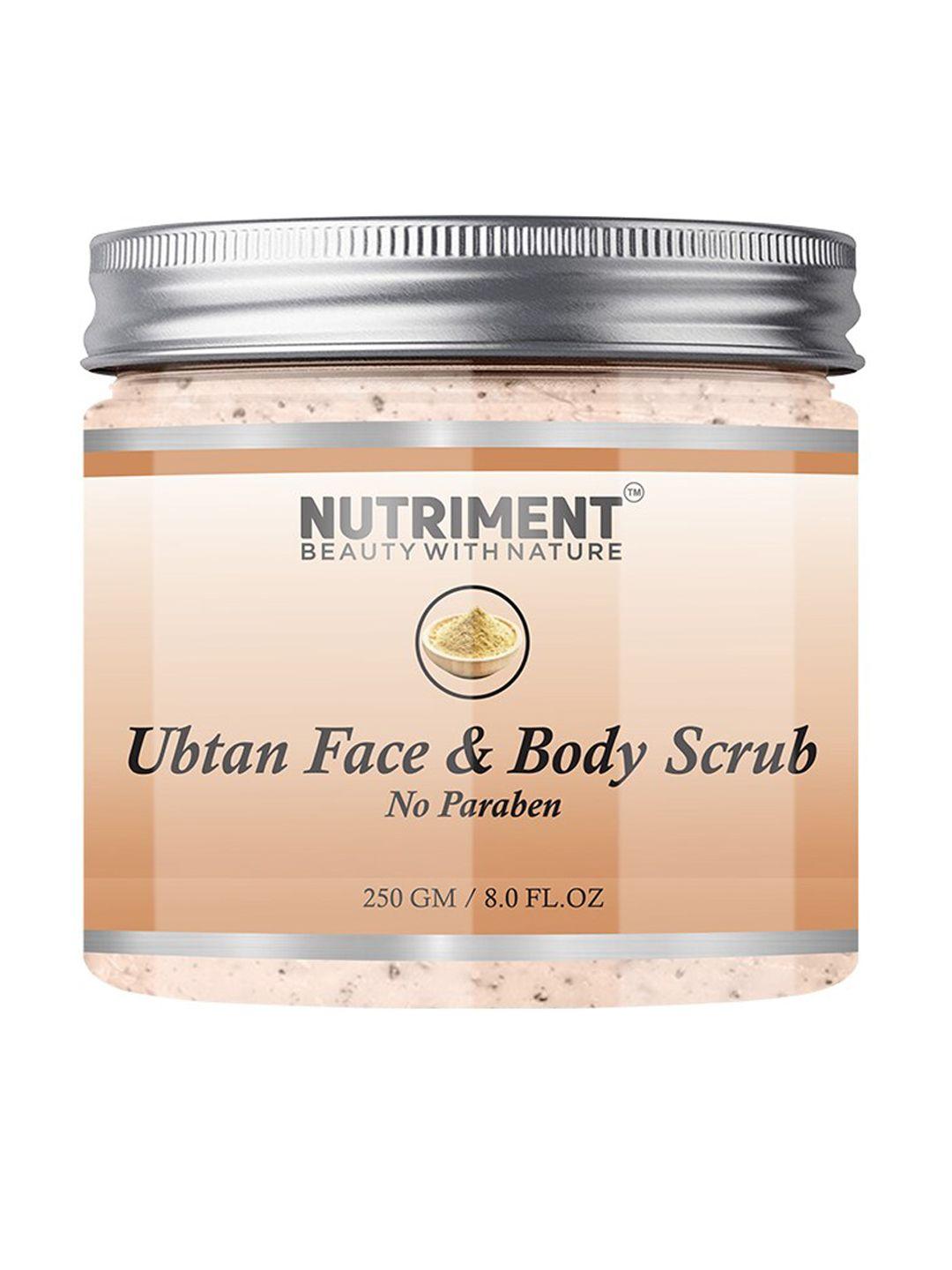 nutriment unisex ubtan face & body scrub 250 gm