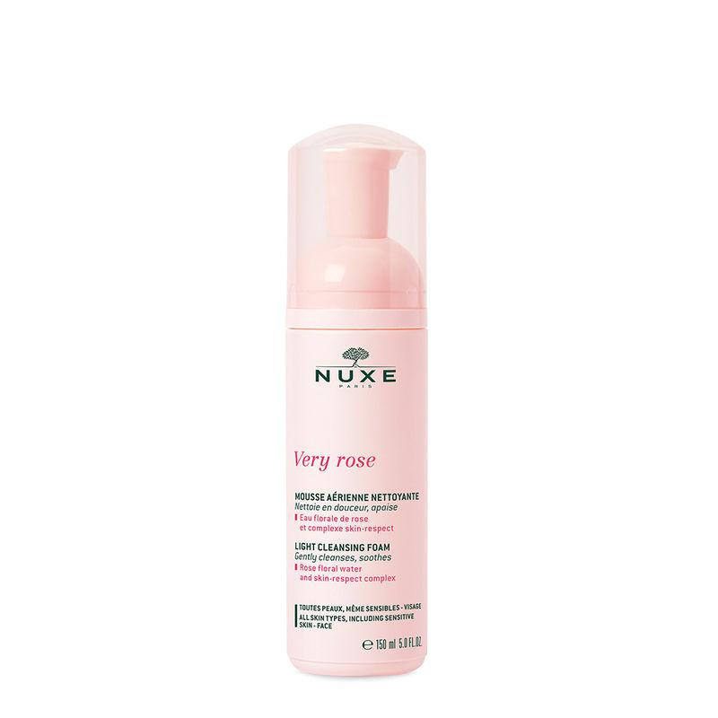 nuxe micellar foam cleanser with rose petals