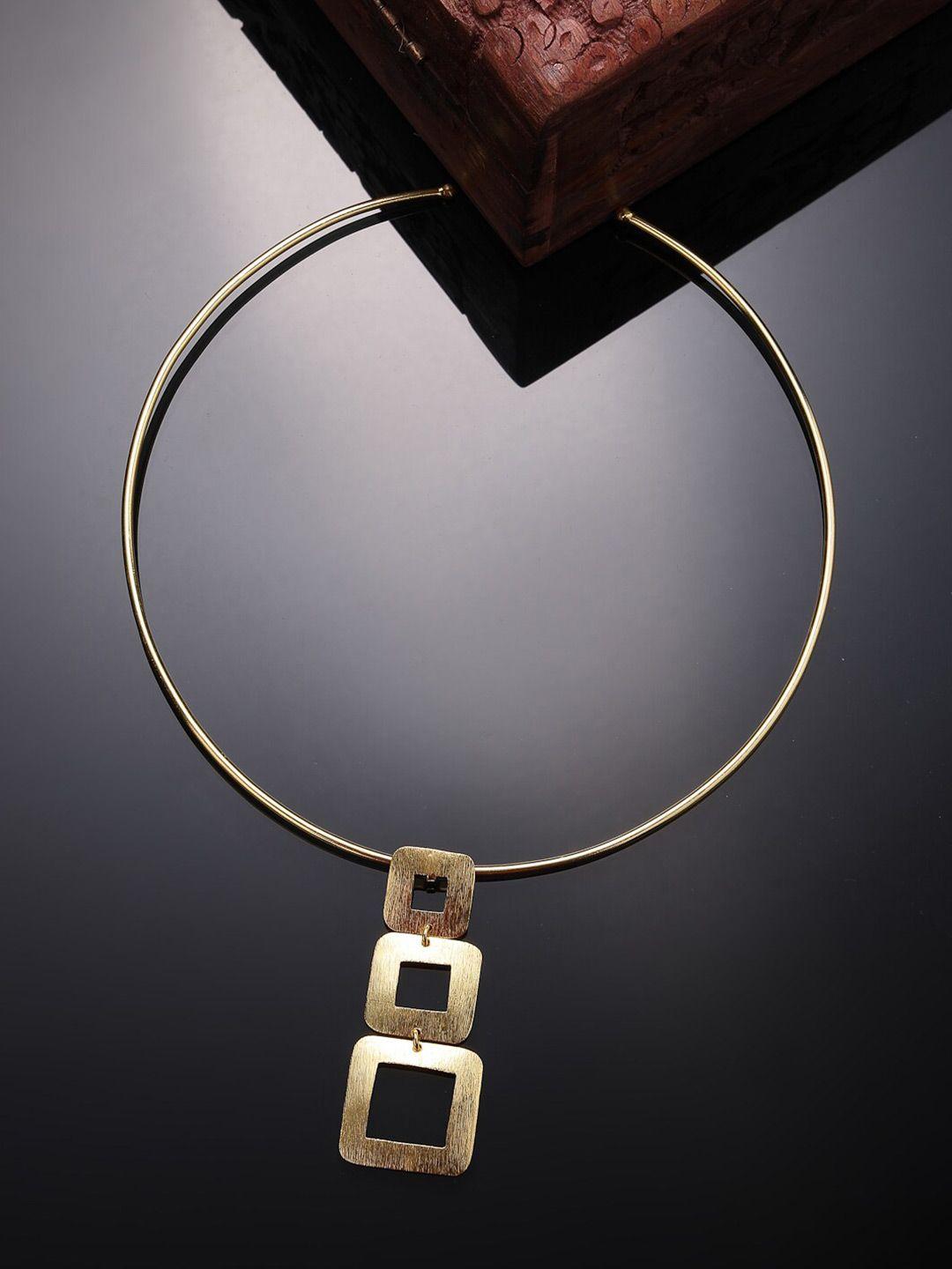 nvr gold-plated circular necklace