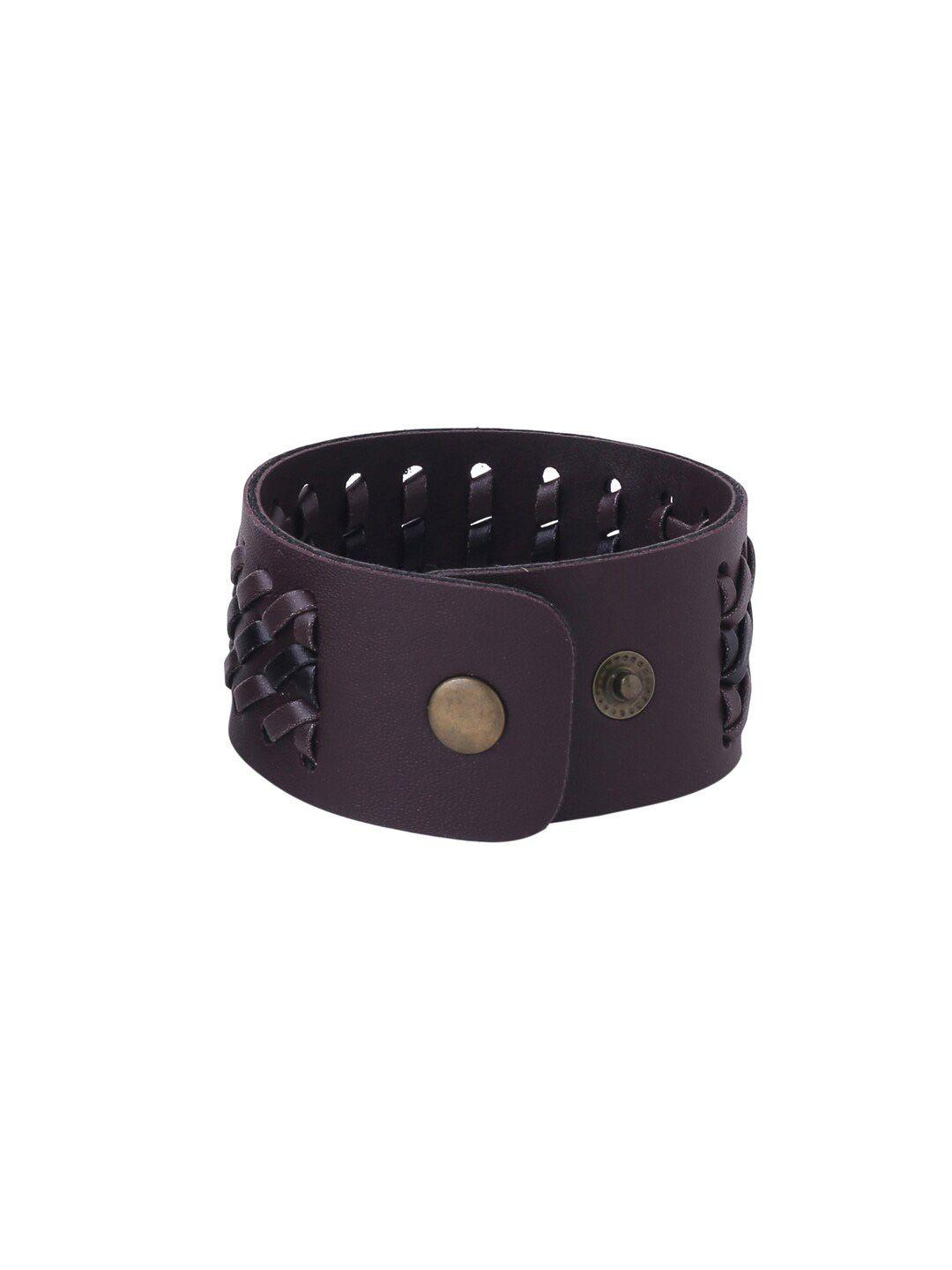 nvr leather wraparound bracelet