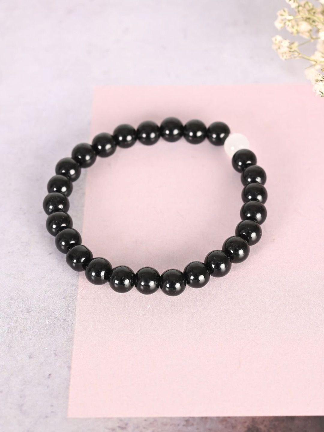 nvr unisex marble crystal beaded elasticated bracelet