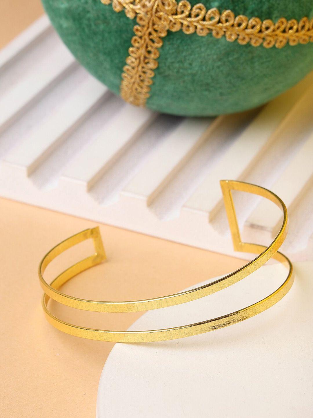 nvr women gold-plated cuff bracelet