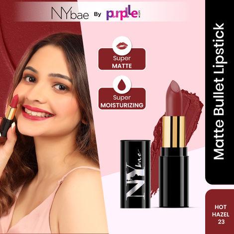 ny bae super matte lipstick red - hot hazel 23 (gt) (4.2 g)